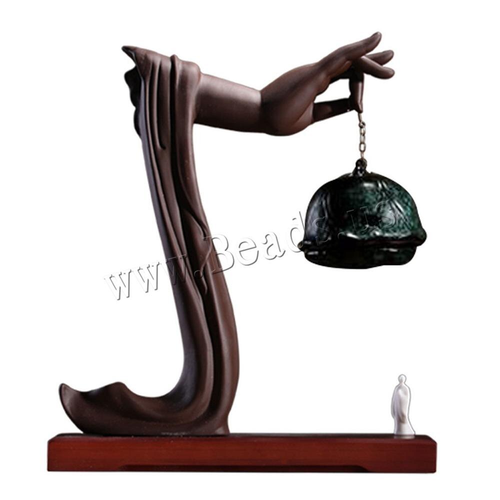 Buddha Backflow Incense Burner Holder Buddha'S Hand Incense Sticks Wierook Waterfall Quemador De Incienso Ceramic Round Censer