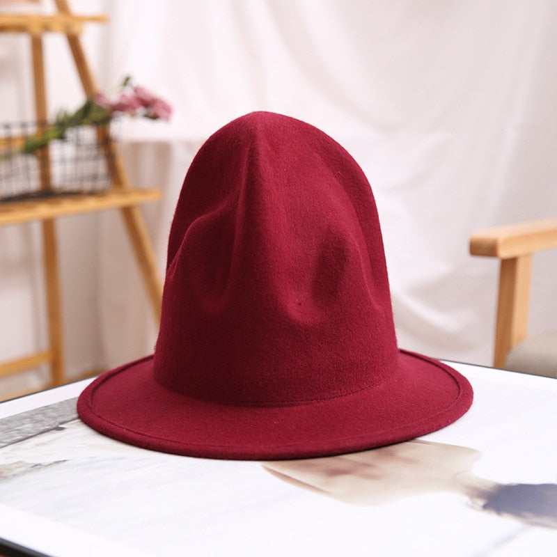 pharrell hat felt fedora hat for woman men hats black top hat Male 100% Australia Wool Cap