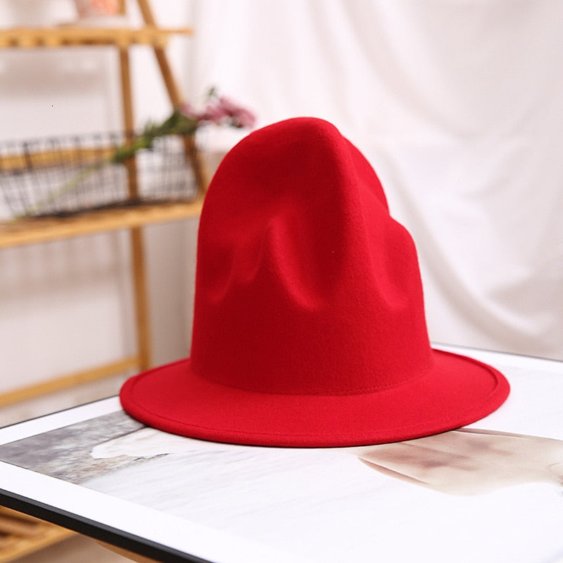 pharrell hat felt fedora hat for woman men hats black top hat Male 100% Australia Wool Cap