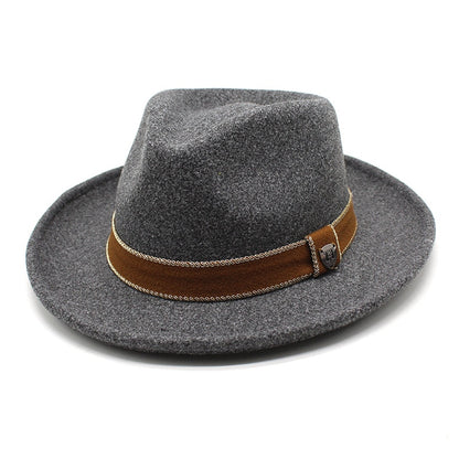 royal blue men fedora  wool hats lady hat felt church hat unisex  bowknot  jazz hat for men and women wholesale price cowboy hat