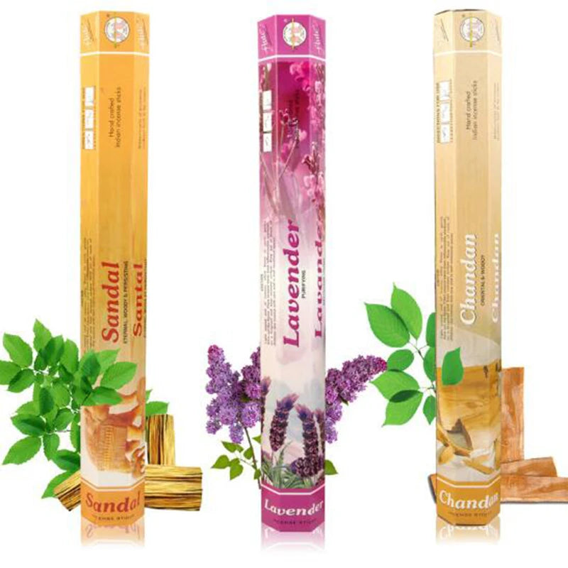 Mixed Flavor India Incense Aroma Incense Stick Sandalwood Lavender Fragrance Air Freshener Aromatherapy Living Room House Supply