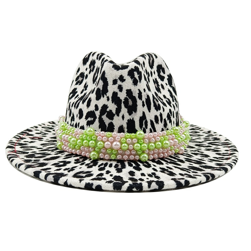 Tie-dye fedora hat wholesale autumn and winter graffiti letters monochrome hat unisex hand-painted felt winter hat шляпа женская