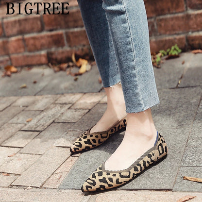 Leopard Shoes Women Ladies Flat Shoes Creepers Women Loafers Harajuku Shoes Woman 2023 Mocasines Casuales Mujer Sapato Feminino