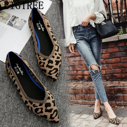 Leopard Shoes Women Ladies Flat Shoes Creepers Women Loafers Harajuku Shoes Woman 2023 Mocasines Casuales Mujer Sapato Feminino