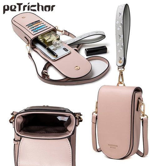 Women Handbag Fashion Small Crossbody PU Leather Mini Messenger Bags Purse Multiple Card Slots Cellphone Bag Shoulder Bag Totes