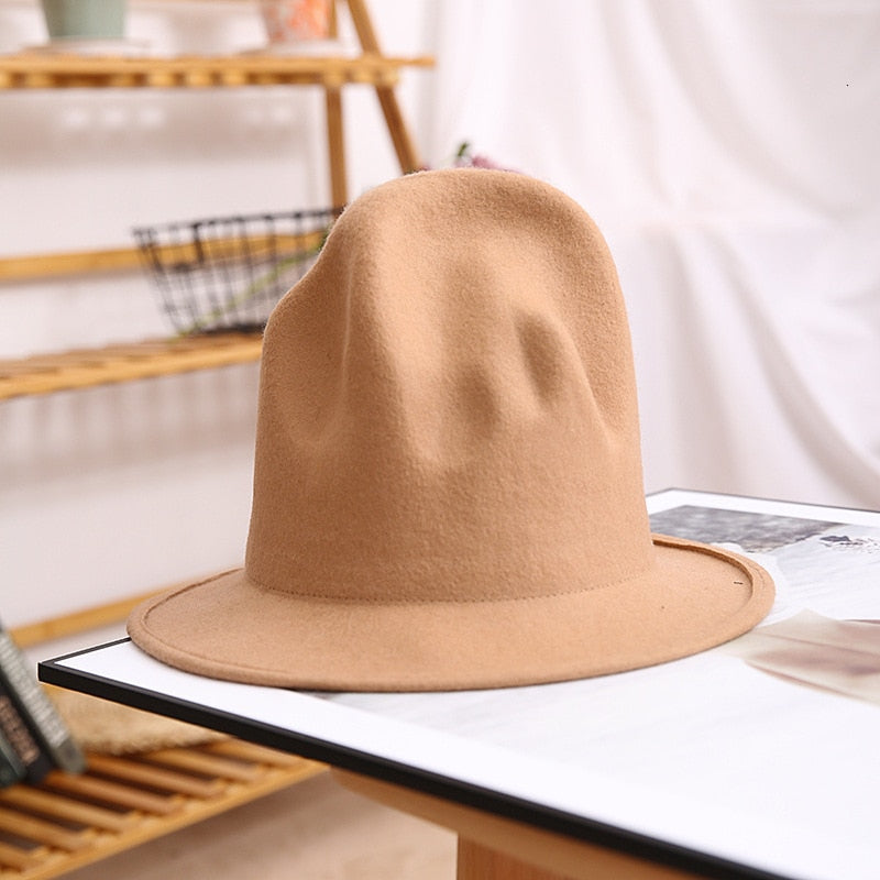 pharrell hat felt fedora hat for woman men hats black top hat Male 100% Australia Wool Cap
