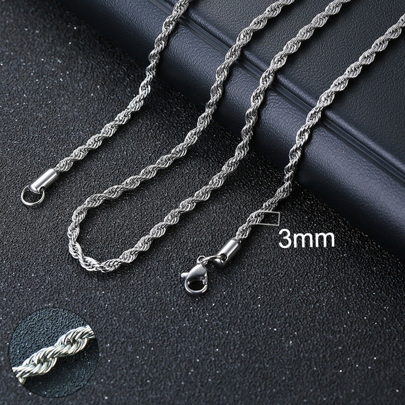 Vnox Cuban Chain Necklace for Men Women, Basic Punk Stainless Steel Curb Link Chain Chokers,Vintage Gold Tone Solid Metal Collar