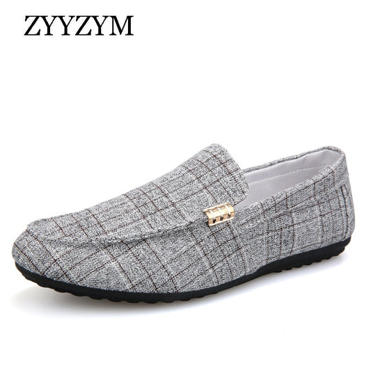 Men Casual Shoes 2021 Spring Summer Men Loafers New Slip On Light Canvas Youth Men Shoes Breathable Fashion Flat Footwear