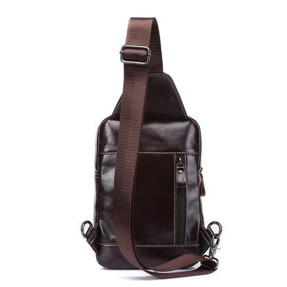 WESTAL genuine leather men's sling chest bag messenger bag men's shoulder bags travel daypack summer designer crossbody bags