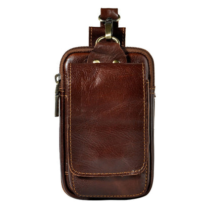 Fashion Quality Leather Small Summer Pouch Hook Design Waist Pack Bag Cigarette Case 6&quot; Phone Pouch Waist Belt Bag 1609