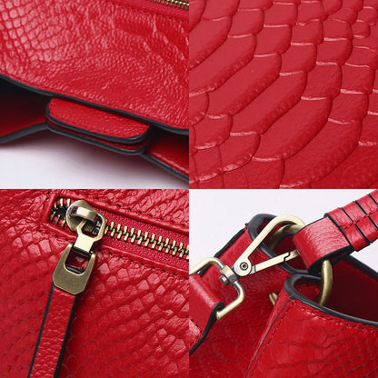 Zency Luxury Women Genuine Leather Handbags 2022 Fashion High Quality Female Shoulder Bag New Design Lady Top-Handle Bags