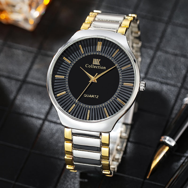 2021 High Quality Men Stainless Steel Quartz Watch Relogio Masculino Male Fashion Casual Business Wristwatch