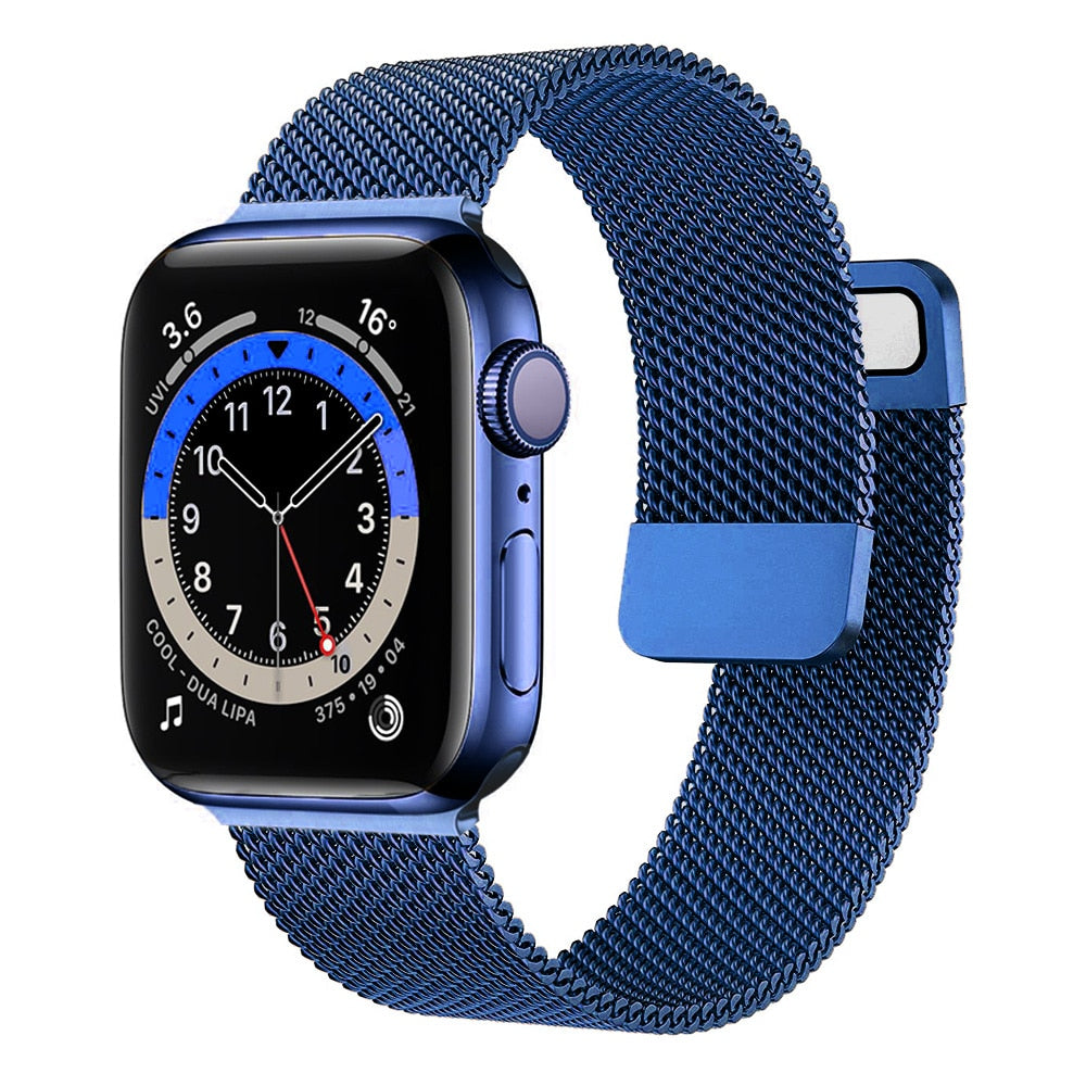 Strap For Apple watch ultra Band 7 49 45mm 40mm 38mm 42mm 41 44 mm Accessorie Magnetic Loop Metal for iWatch serie 7 4 5 6 se 3