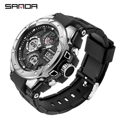 SANDA Brand New Military Watch Dual Display Men Sports Watches G Style LED Digital Military Waterproof Watches Relogio Masculino