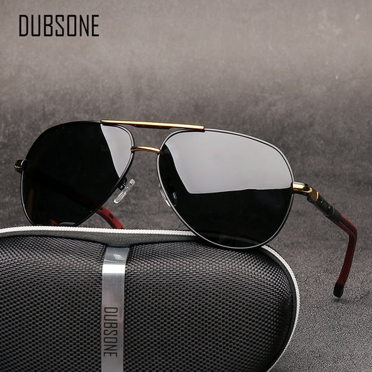 DUBSONE Men Vintage Aluminum Polarized Sunglasses Classic Brand Sun glasses Coating Lens Driving Eyewear For Men/Women