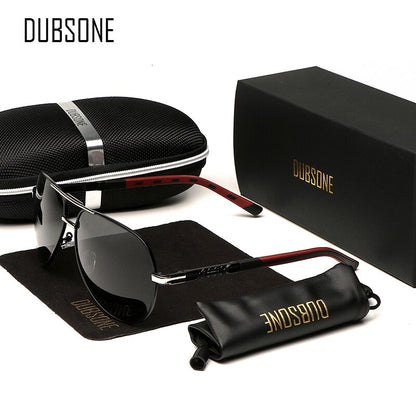 DUBSONE Men Vintage Aluminum Polarized Sunglasses Classic Brand Sun glasses Coating Lens Driving Eyewear For Men/Women