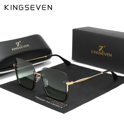 Genuine KINGSEVEN 2022 New Design Women&#39;s Glasses UV400 Protection Sunglasses Women Gradient Lens Fashion Eyewear Oculos de sol