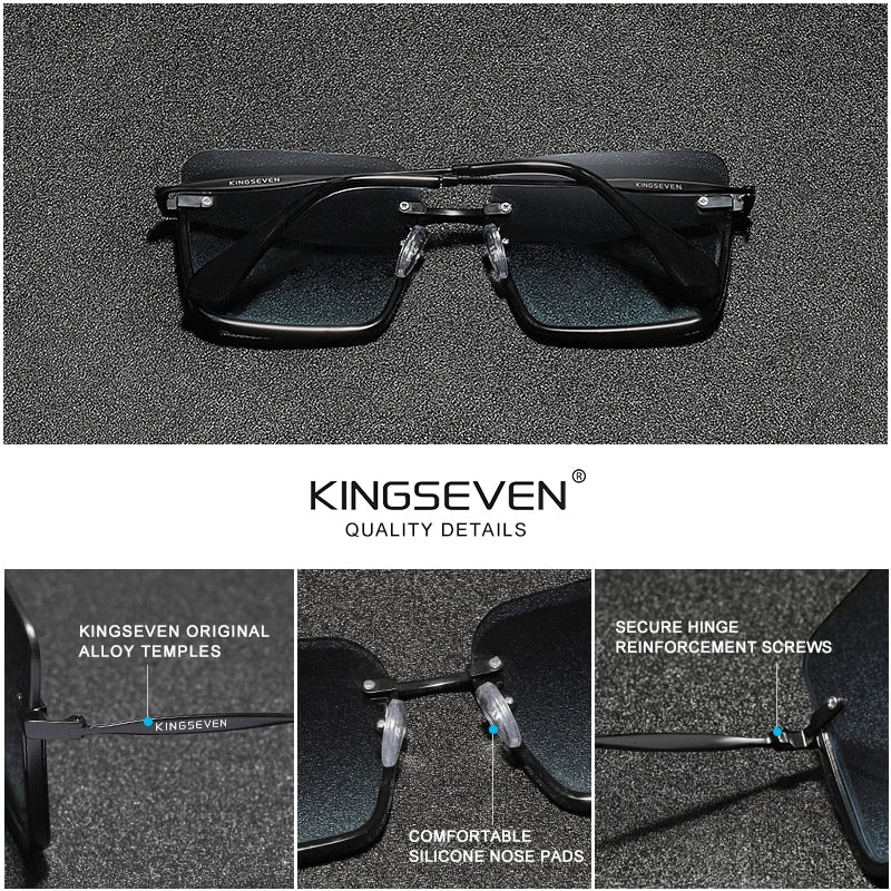 Genuine KINGSEVEN 2022 New Design Women&#39;s Glasses UV400 Protection Sunglasses Women Gradient Lens Fashion Eyewear Oculos de sol