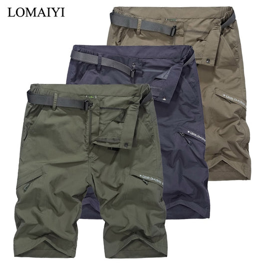 Multifunction Men&#39;s Cargo Shorts Summer Men Breathable Quick Dry Short Army Green/Khaki/Wine Casual Sports Shorts For Man AM385