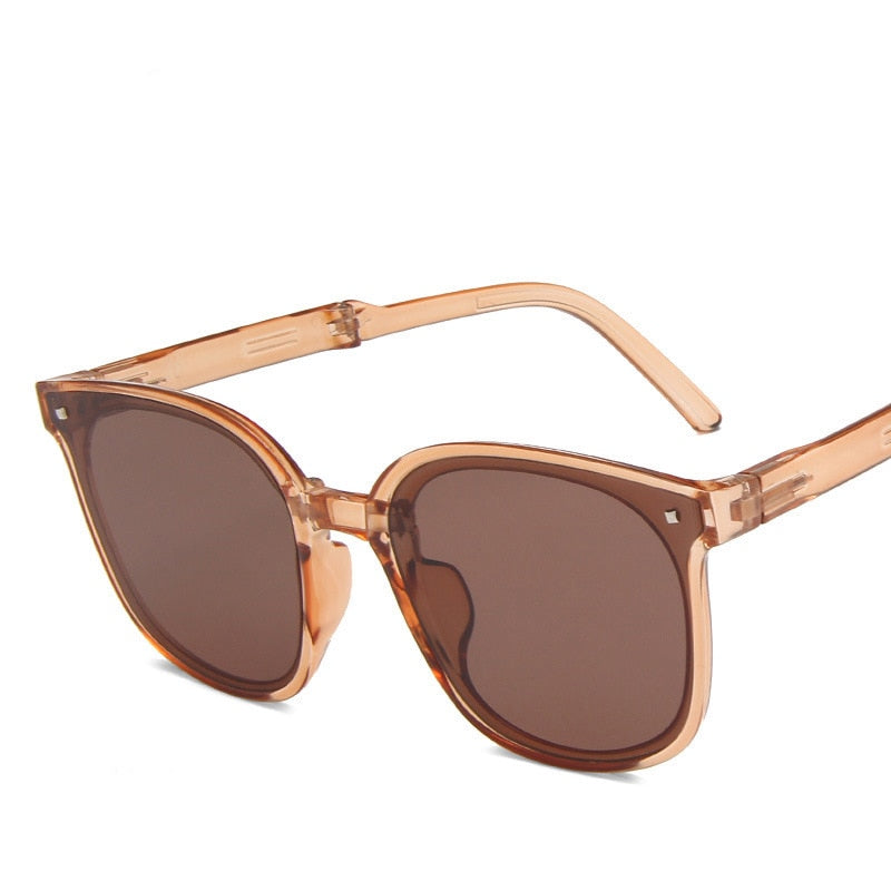 LeonLion Fold Vintage Sunglasses Women Luxury Brand Eyewear for Women/Men Fashion Glasses Women 2022 Gafas De Sol Hombre UV400