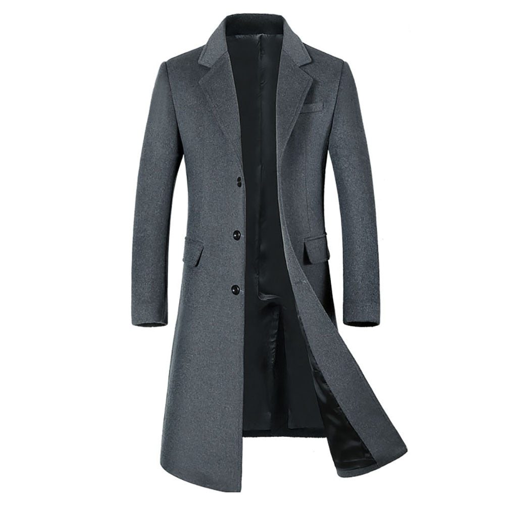 A Long Jacket Below The Knee,Men&#39;s Overcoat,Wool Content 51%,Men Coats,Wool Coat Men,Long Coat Men,men Coats, coats for men