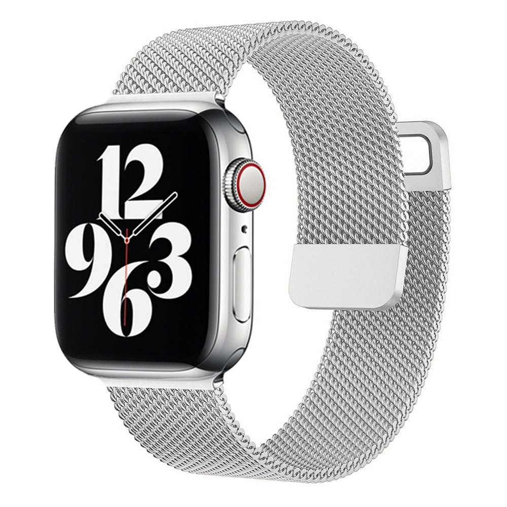 Strap For Apple watch ultra Band 7 49 45mm 40mm 38mm 42mm 41 44 mm Accessorie Magnetic Loop Metal for iWatch serie 7 4 5 6 se 3